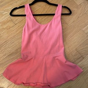 EXPRESS cross back peplum tank